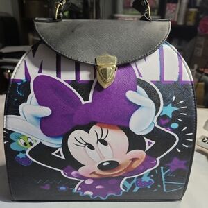 Minnie Mouse Purple and Black Women's Bag